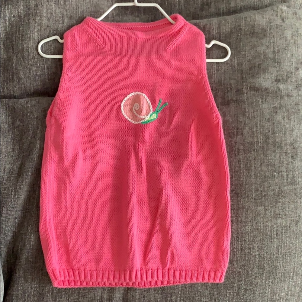 EUC Lilly Pulitzer Embroidered Snail Tank - 4